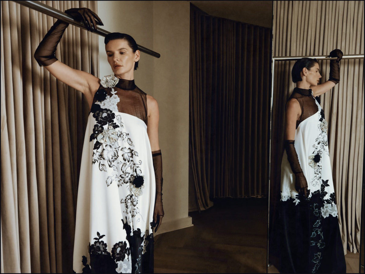 Floral Silk-Blend Maxi Dress