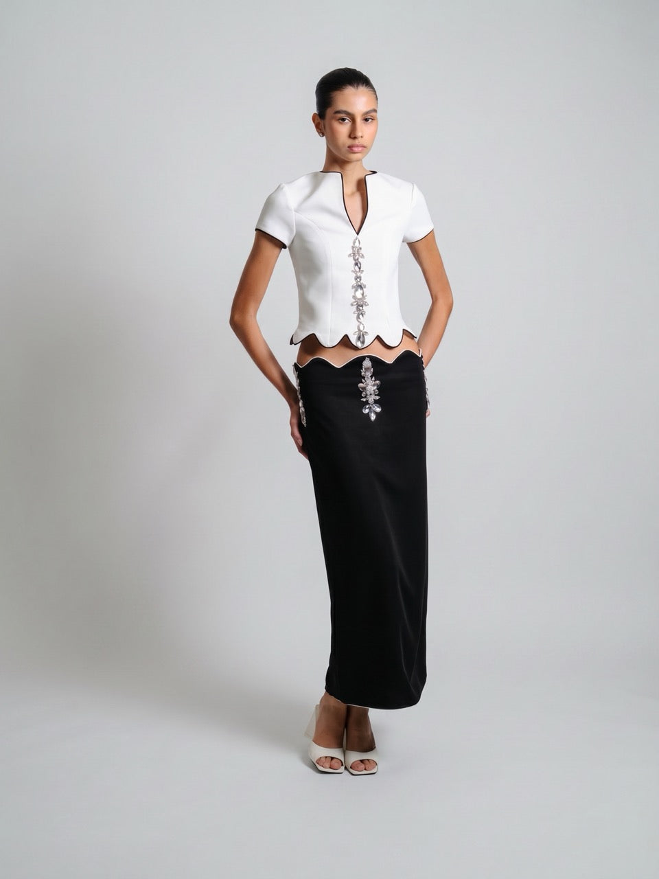 Scalloped Maxi Set