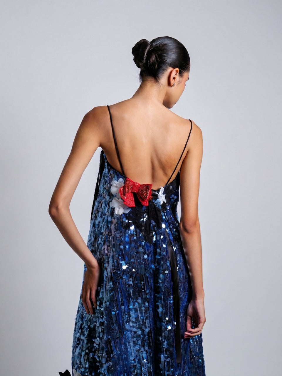 Floral Embellished Midi Dress