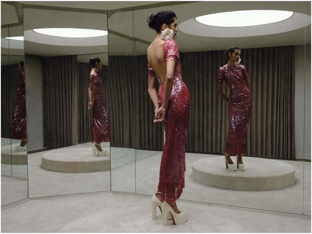 Sequin Midi Dress