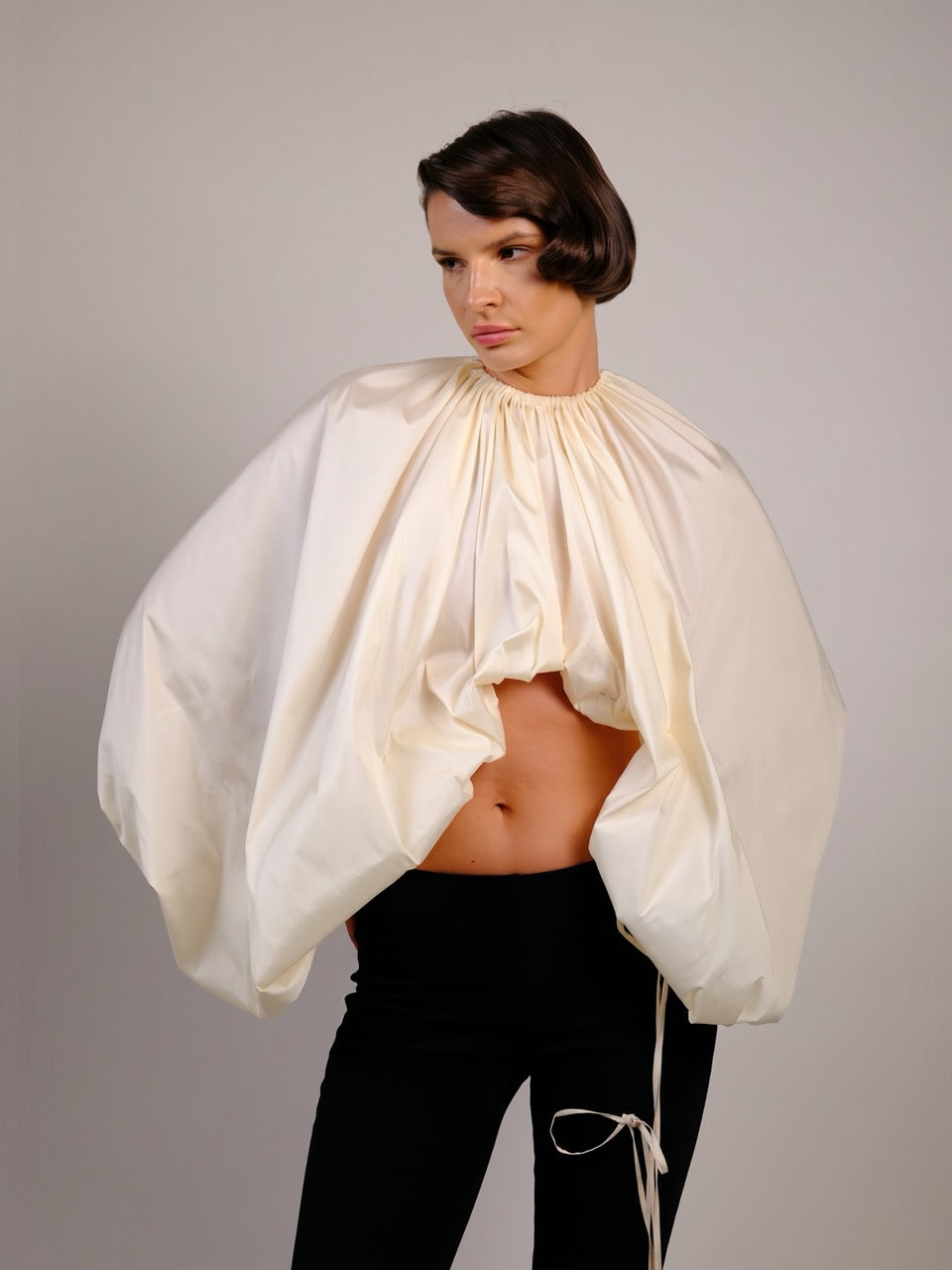 Draped High-Neck Set