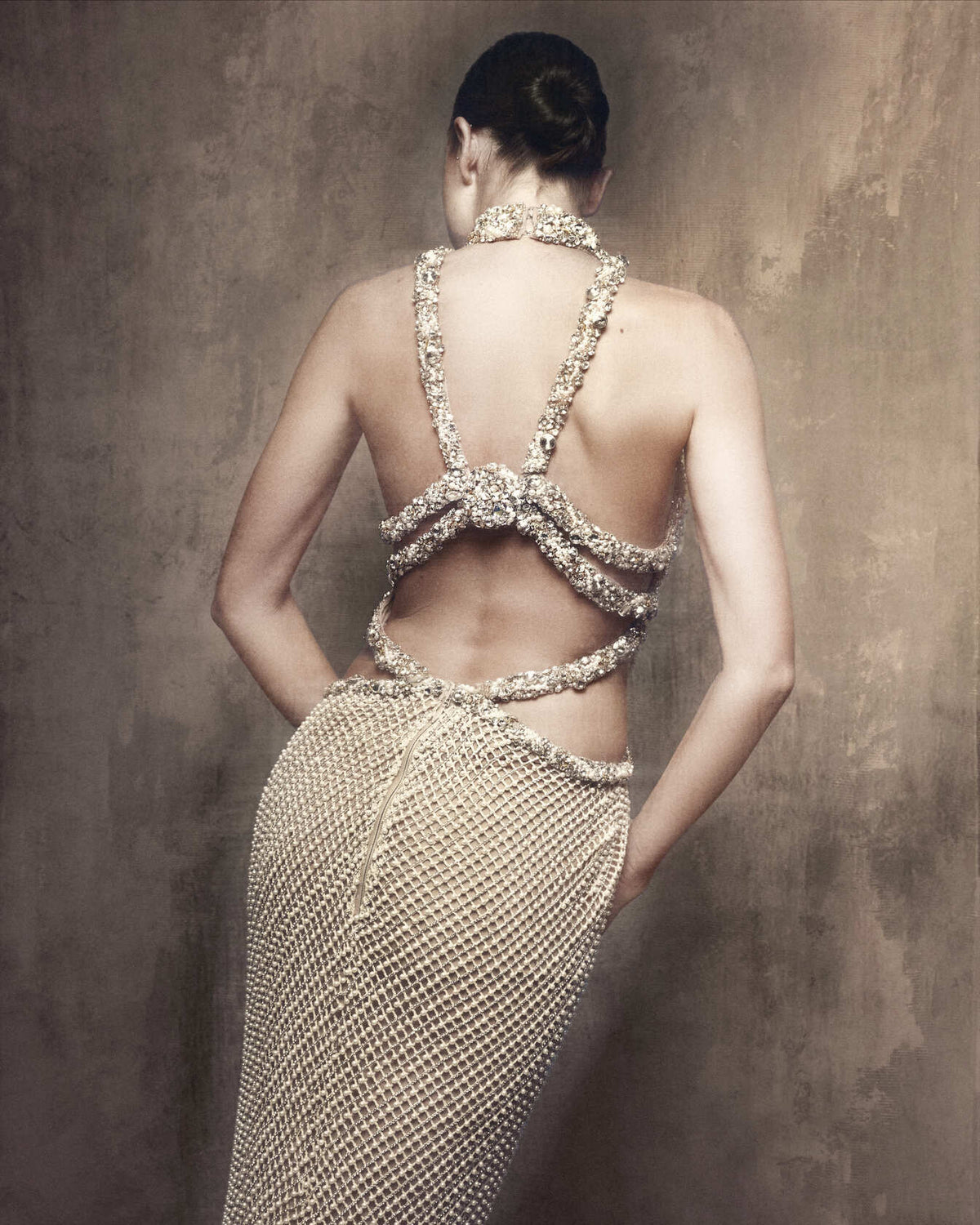 Pearl Cascade Gown