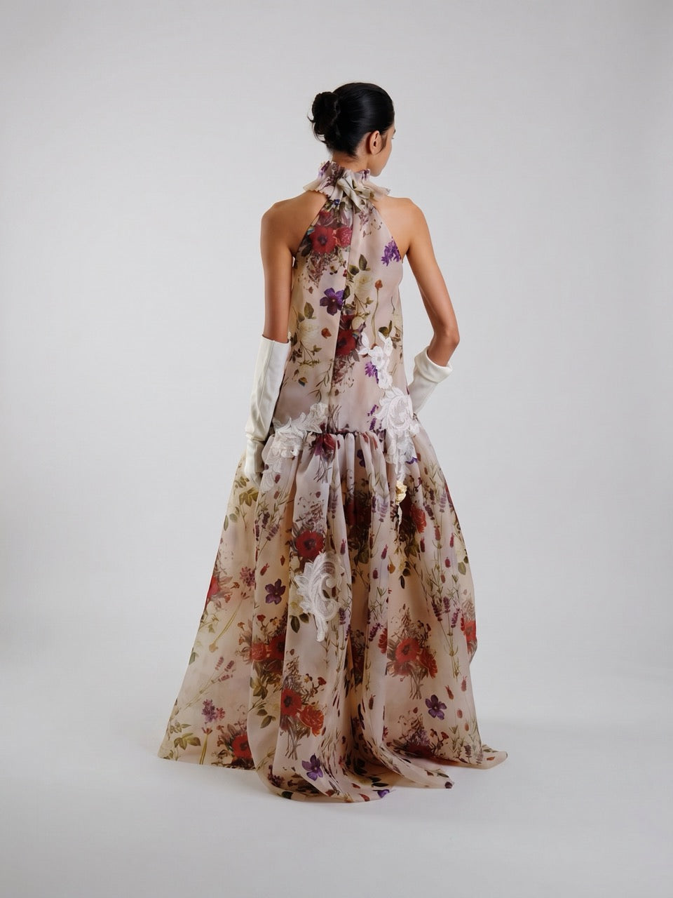Floral Halter Maxi Dress