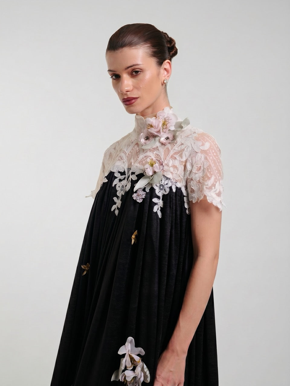 Floral Chiffon Maxi Dress