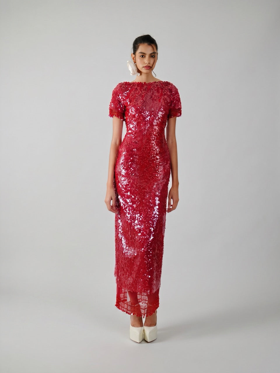 Sequin Midi Dress