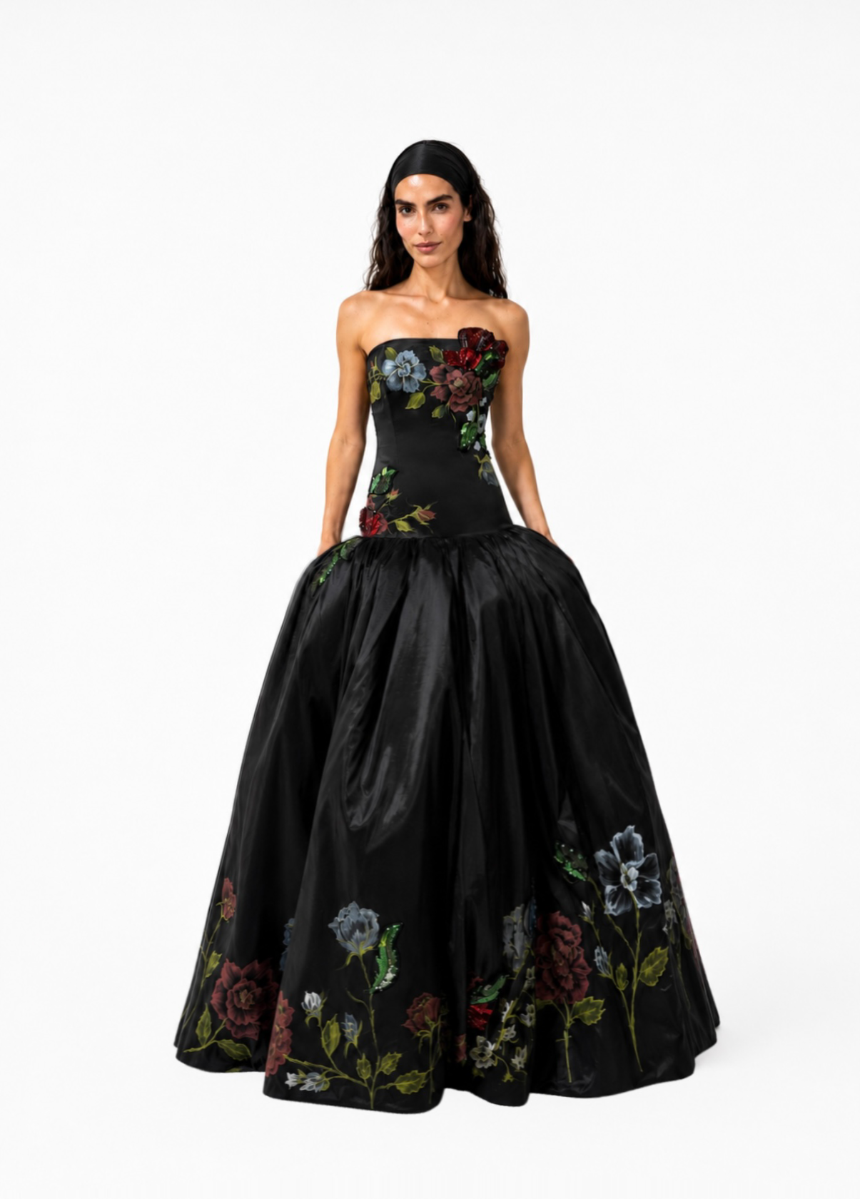 Floral Sculpted Ball Gown