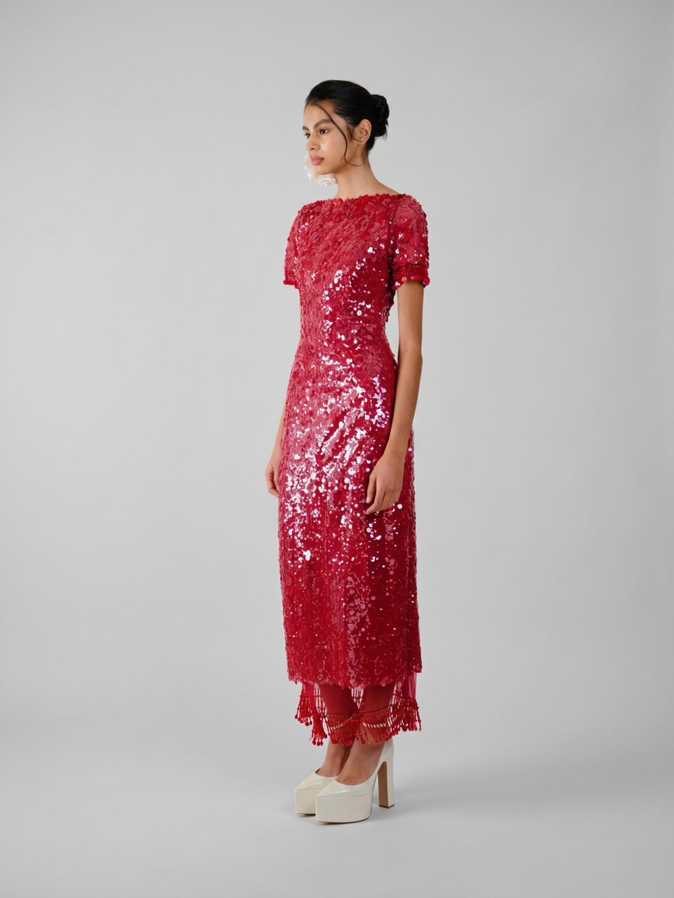 Sequin Midi Dress