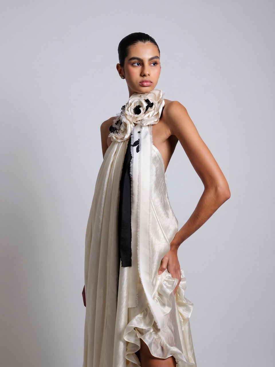 Floral Chiffon Maxi Dress