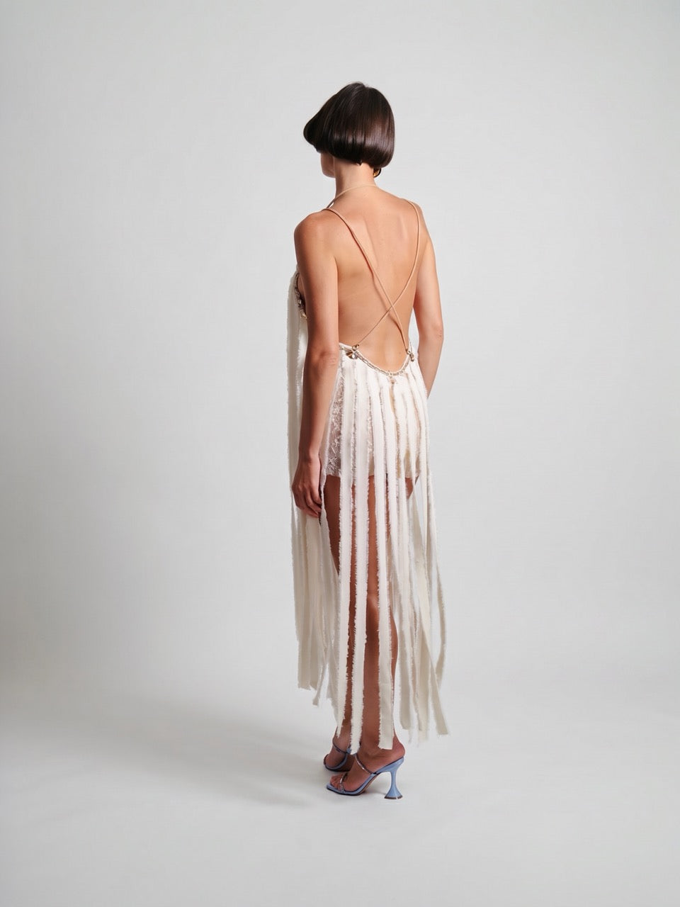 Panelled Chiffon Maxi Dress
