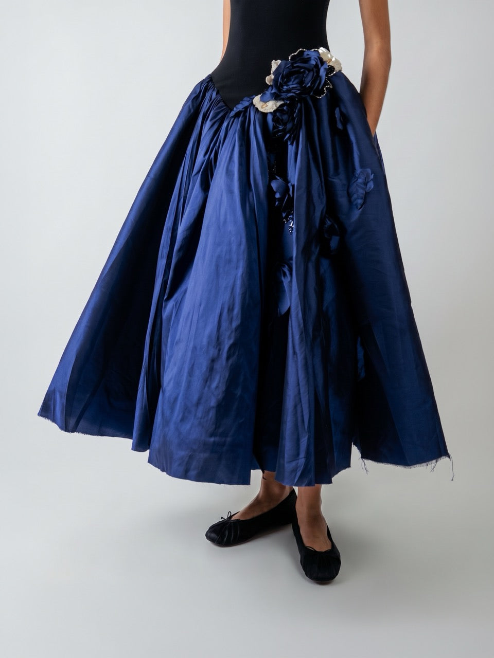 Contrast Maxi Dress