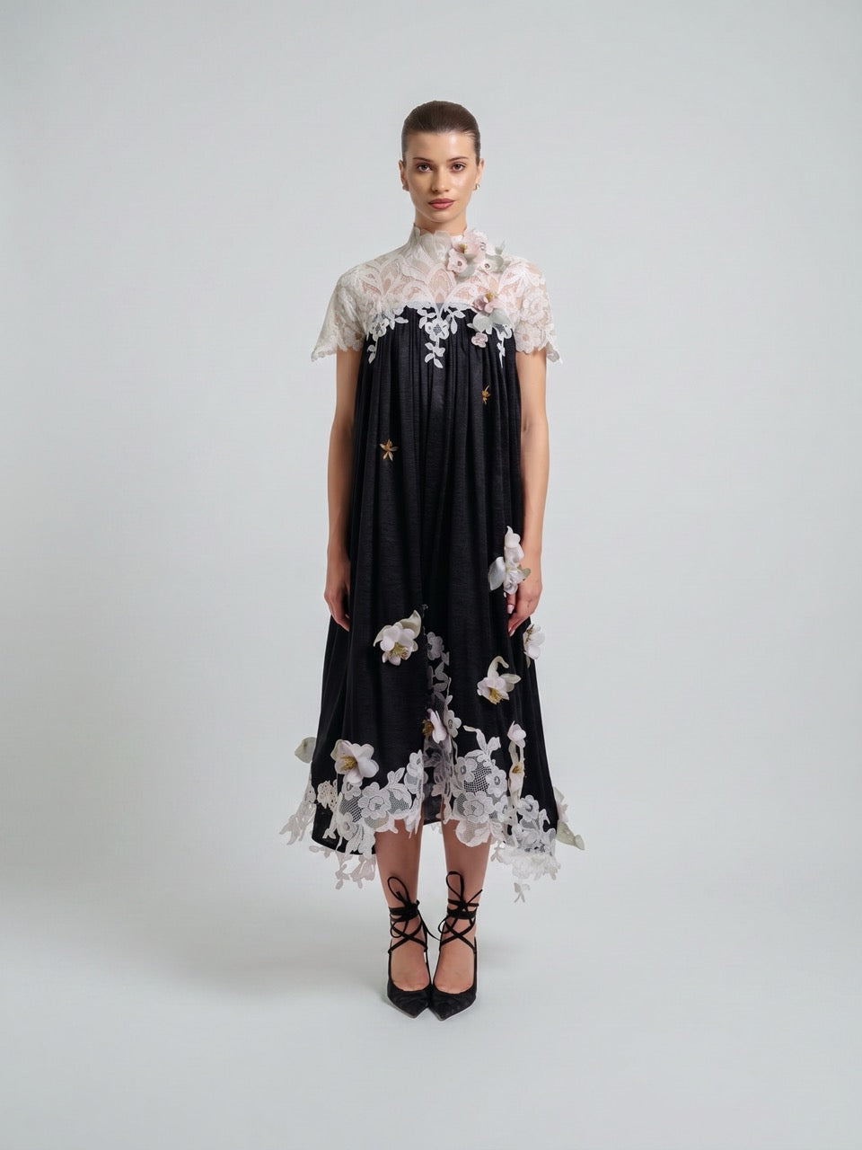 Floral Chiffon Maxi Dress