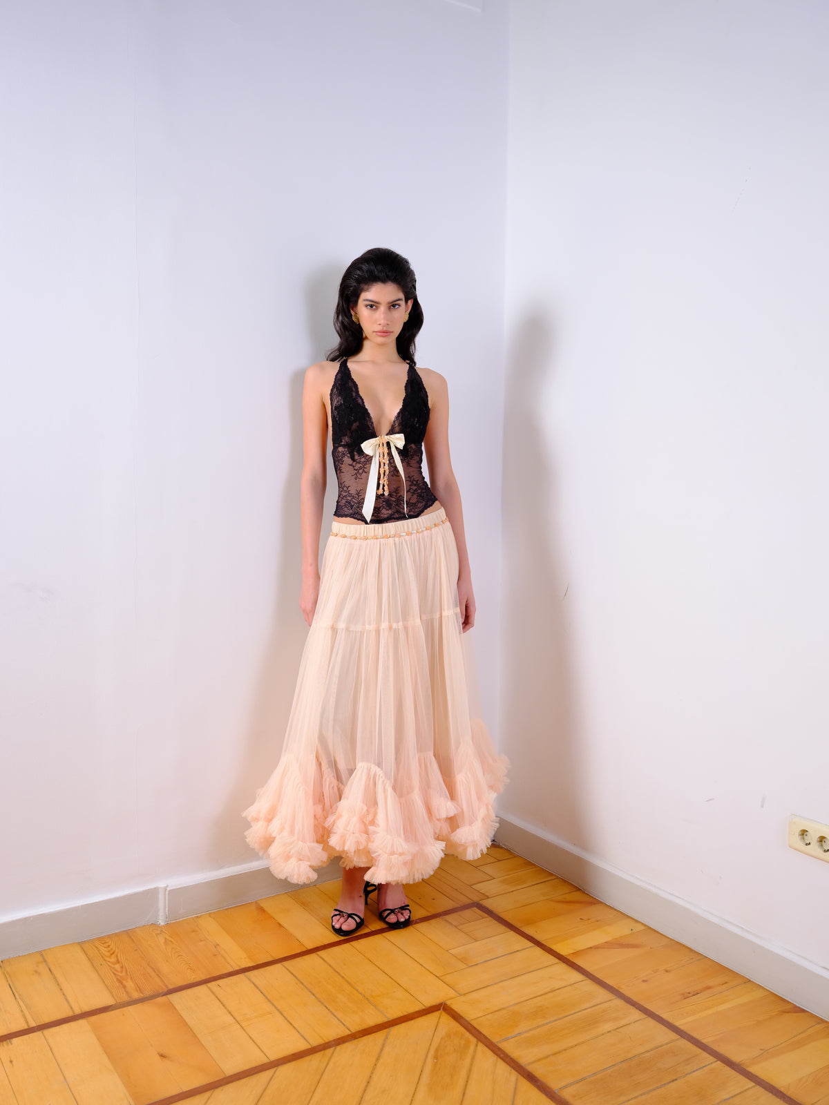 Corset Ruffle Skirt Set