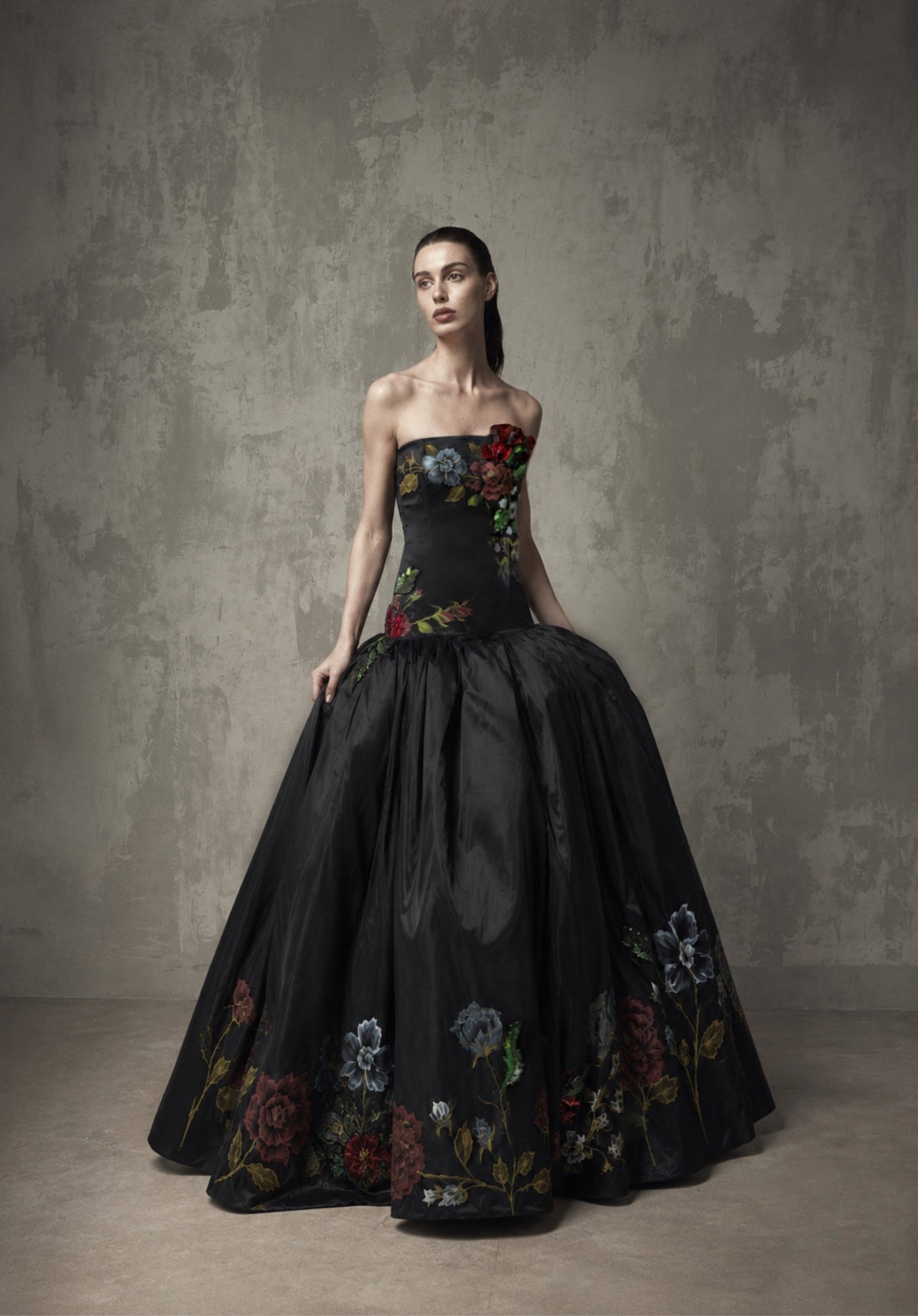 Floral Sculpted Ball Gown