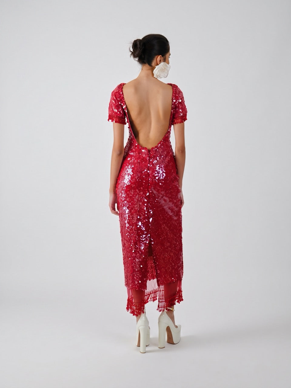 Sequin Midi Dress