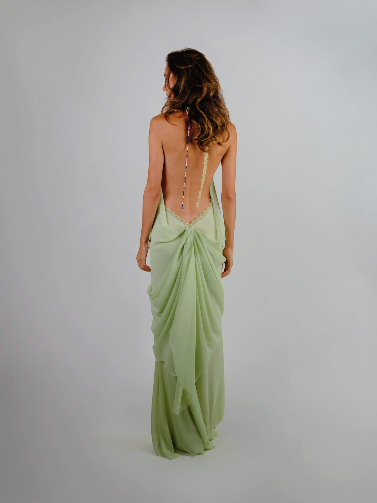 Chiffon Halter Dress