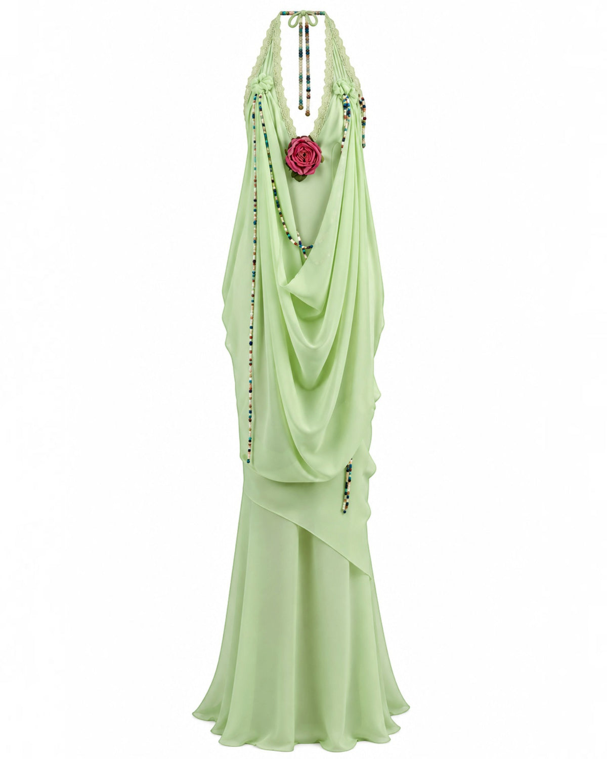 Chiffon Halter Dress