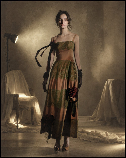A-Line Gown with Lace