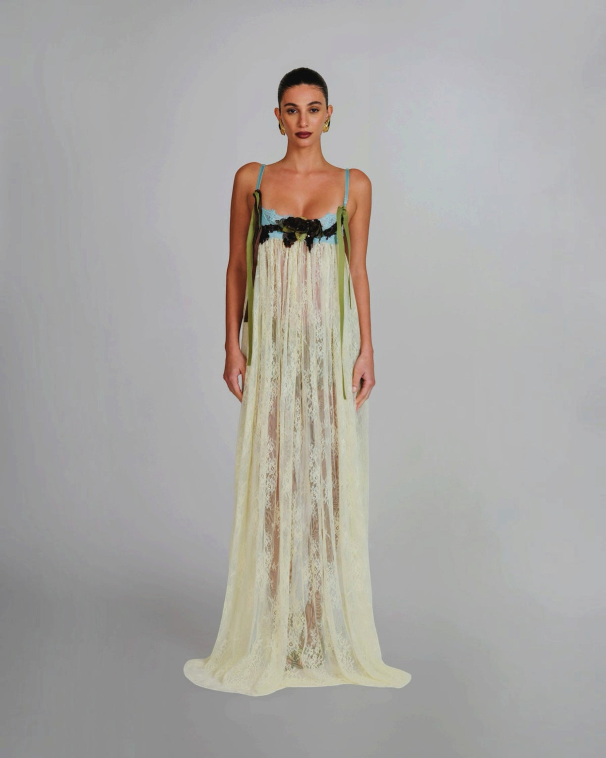 Embellished Lace Gown