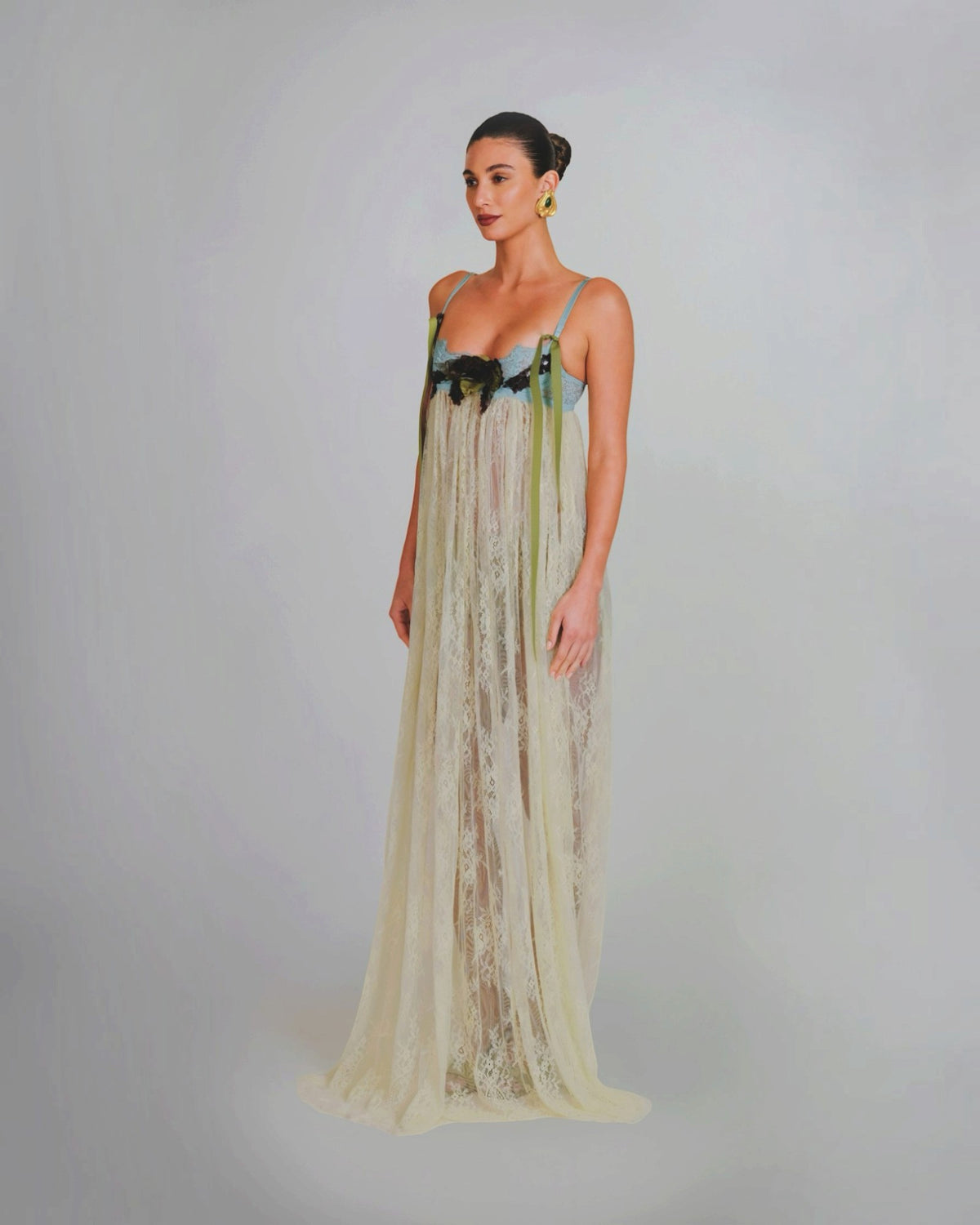 Embellished Lace Gown