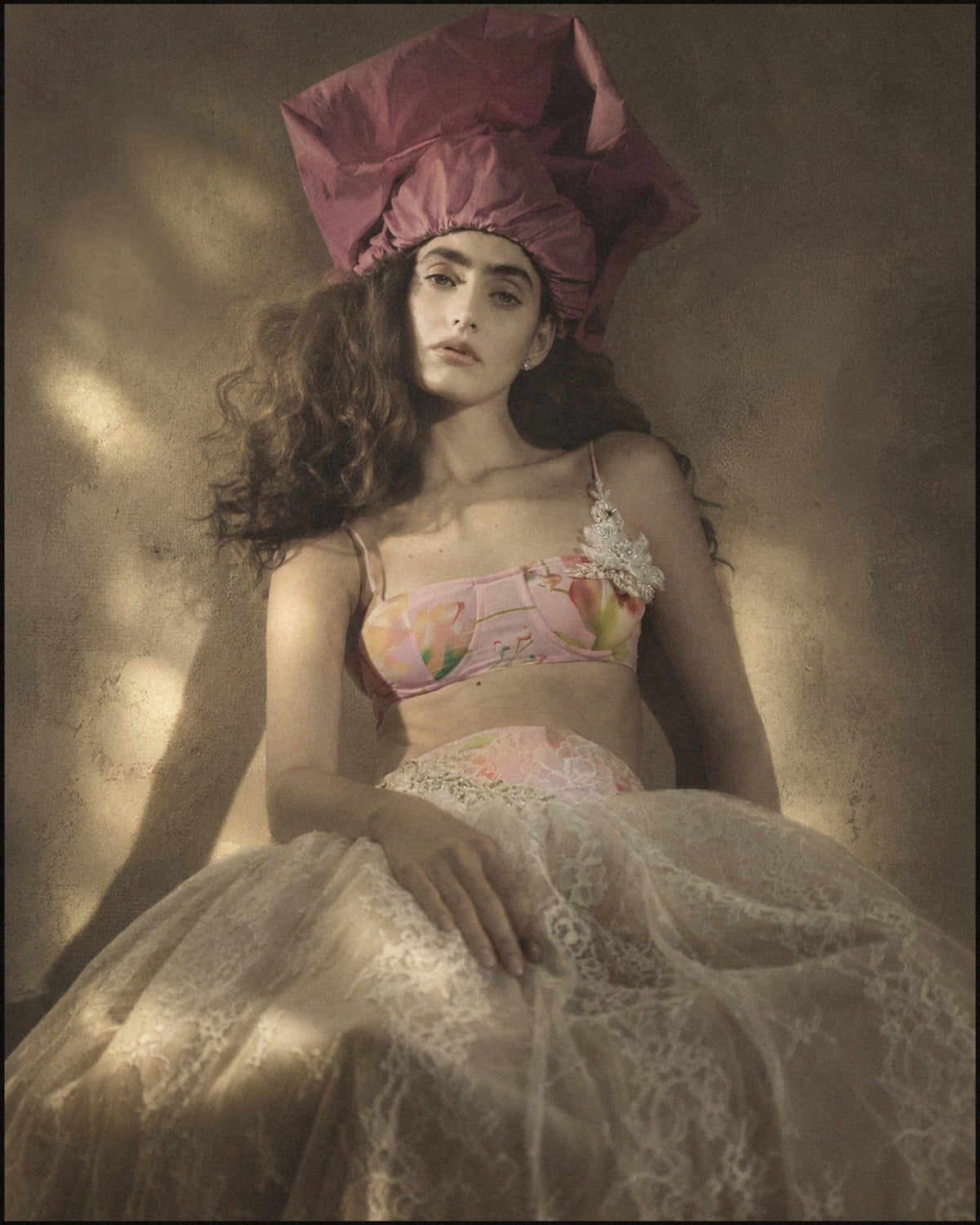 Embellished Lace & Organza Set