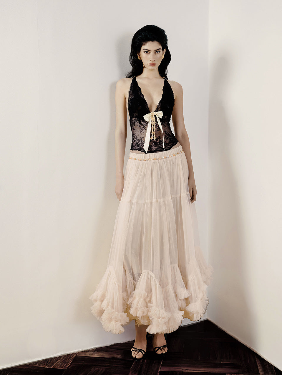 Corset Ruffle Skirt Set