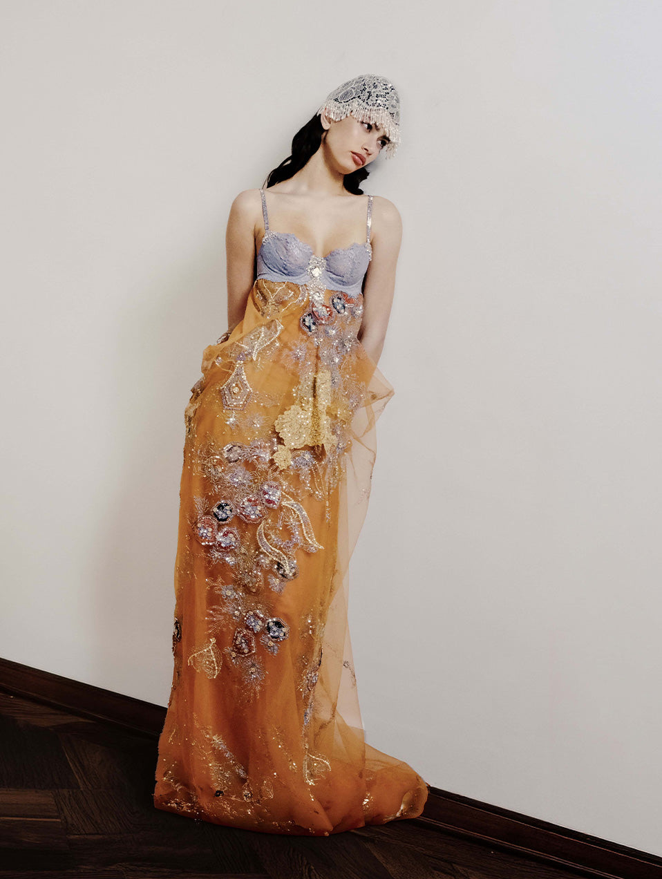 Bralette Sheer Maxi Dress