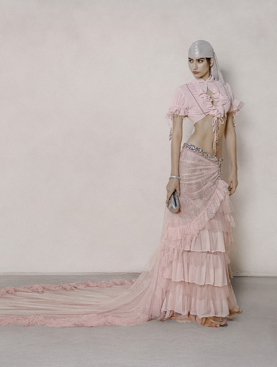 Blush Bloom Ruffle Skirt Set