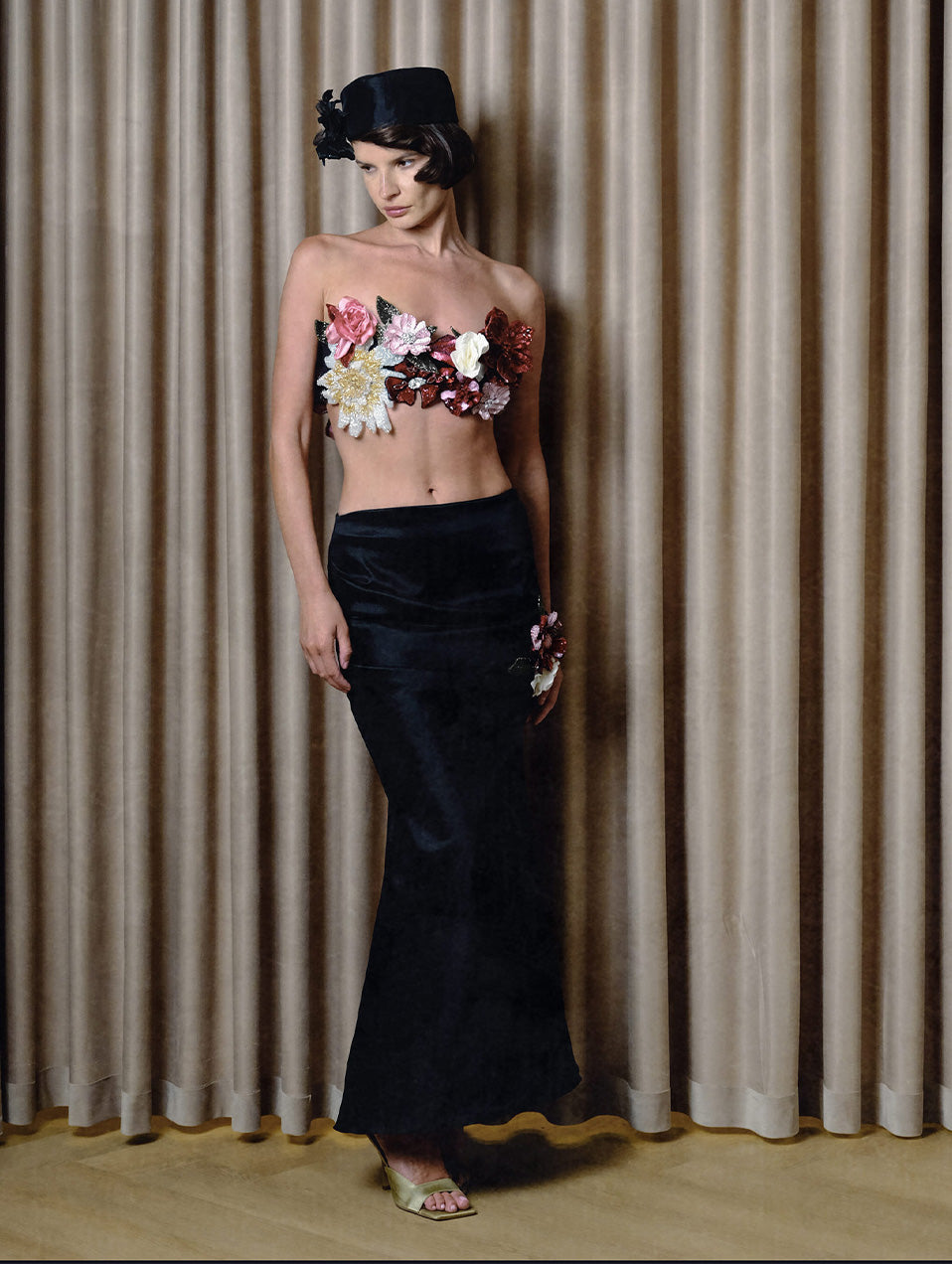 Floral Embellished Maxi Set